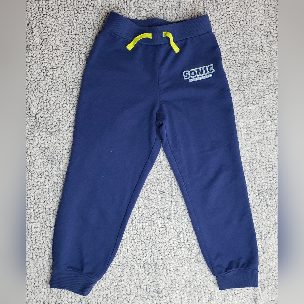 Sonic The Hedgehog Kids Navy Jogger Pants